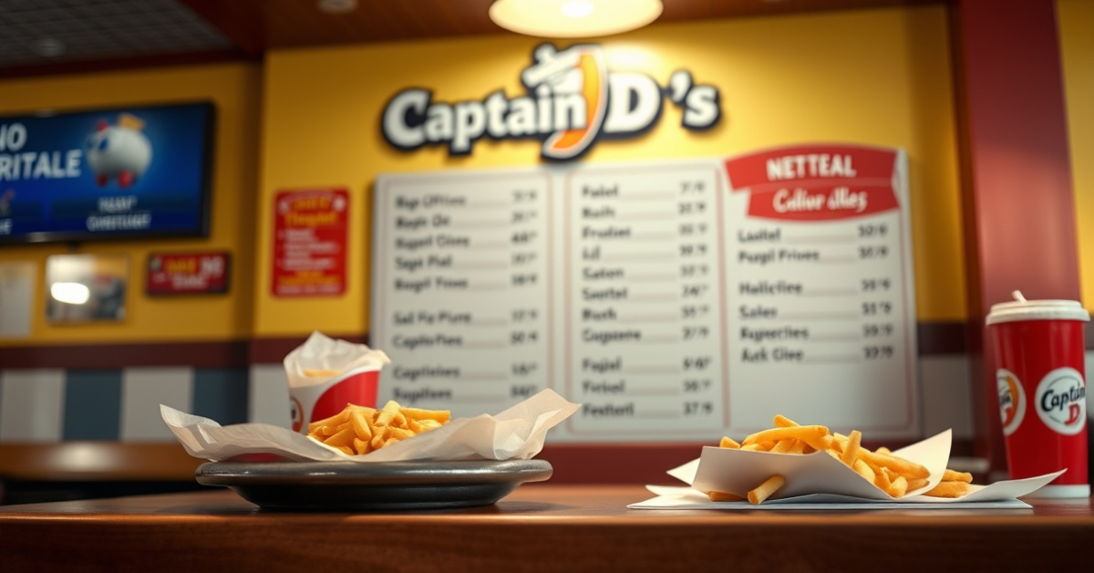Captain D’s Kids Menu With Prices For 2026