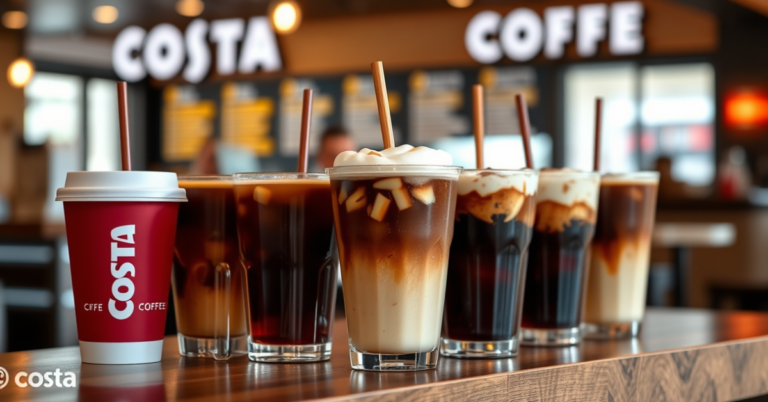 Costa Coffee Drinks Menu With Prices For 2026