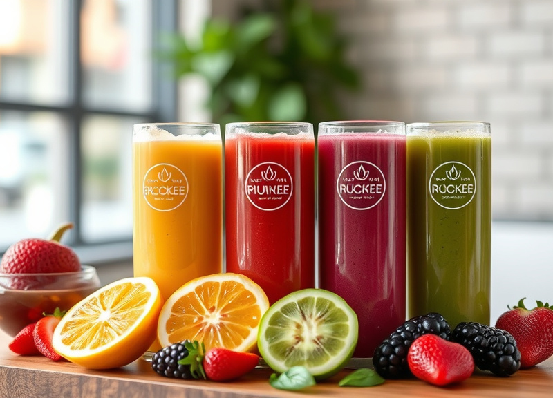 What are some of the most popular juice blends at Earthhouse?
