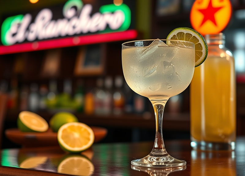 What types of tequila are used in El Ranchero's margaritas?